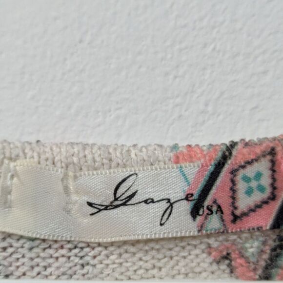 Gaze USA Boho Elephant Tank Women's Small - Picture 4 of 12